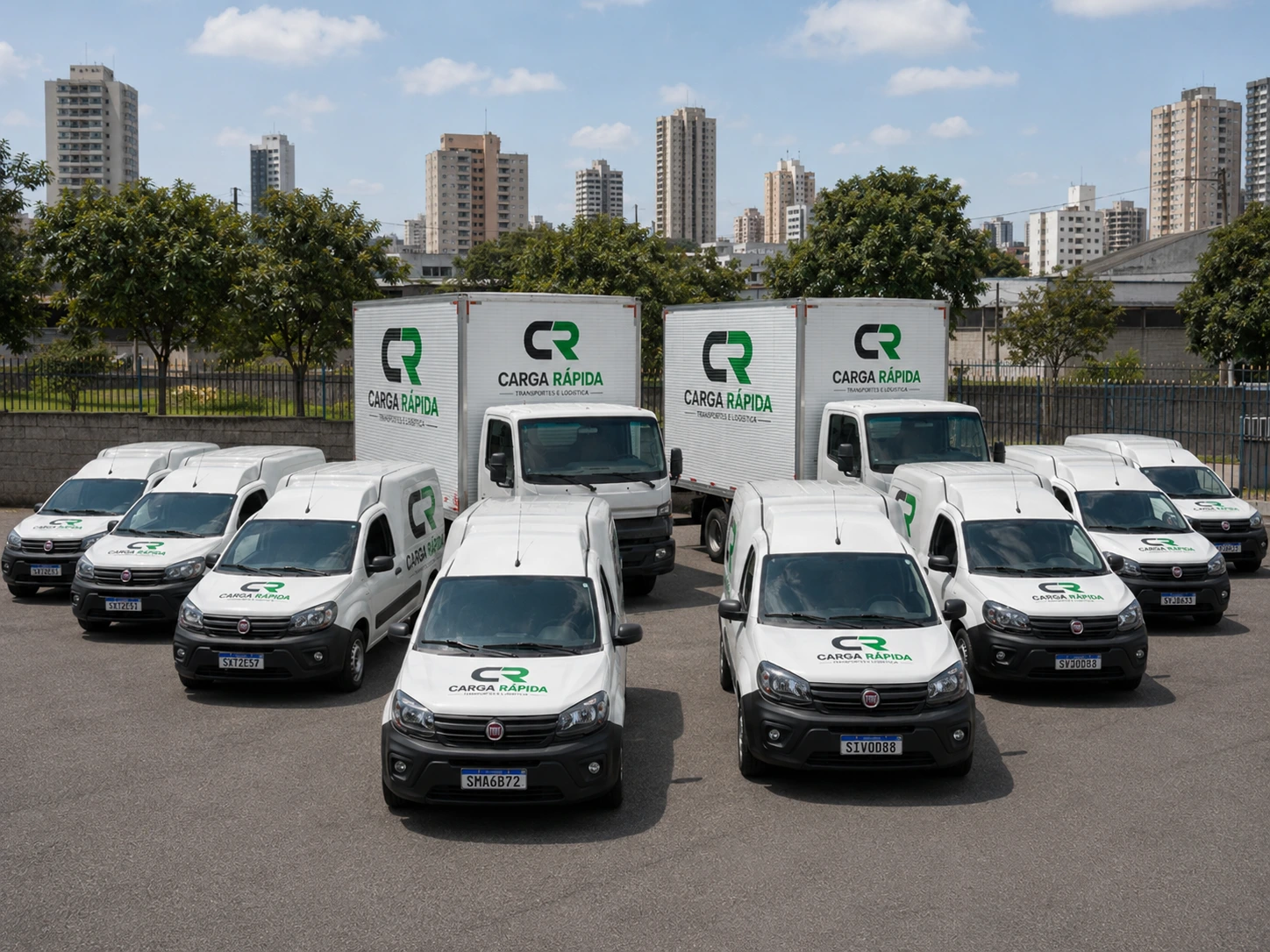 Frota de veículos da Carga Rápida